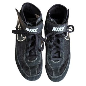 Nike Youth SpeedSweep VII Wrestling Shoes Black White Size 4 1/2Y